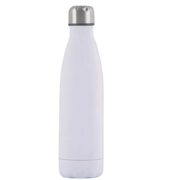 Insulated Vacuum Flask Stainless Steel Water Bottle White