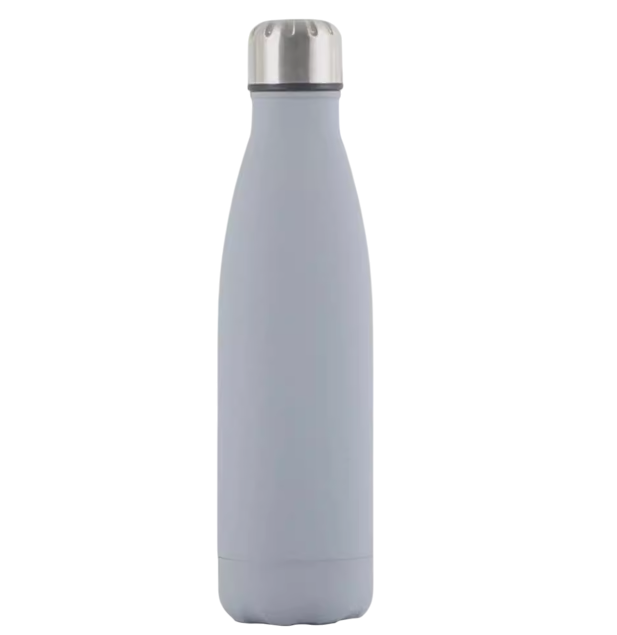 Insulated Vacuum Flask Stainless Steel Water Bottle Grey
