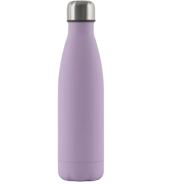 Insulated Vacuum Flask Stainless Steel Water Bottle Lavender Purple